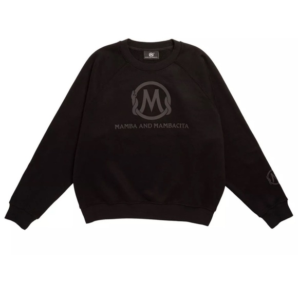 Mamba and Mambacita The “Blackout” Matte Sweatshirt NWT Size XL
